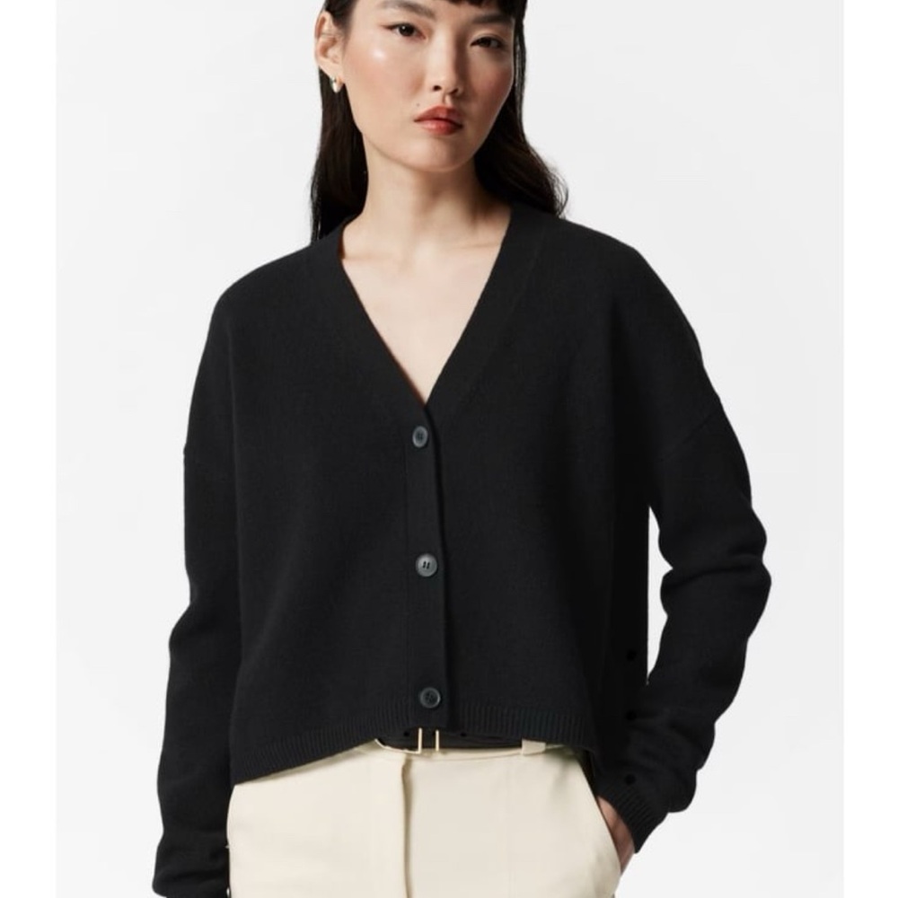 And Other Stories Merino Wool Black Women's Cardigan